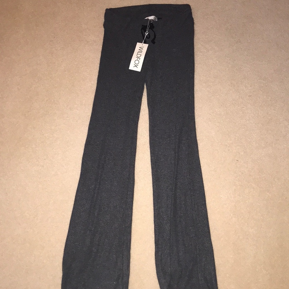 Wildfox tennis club pants in clean black